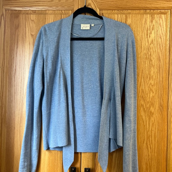 Soft Blue Tie Cardigan - Picture 3 of 3